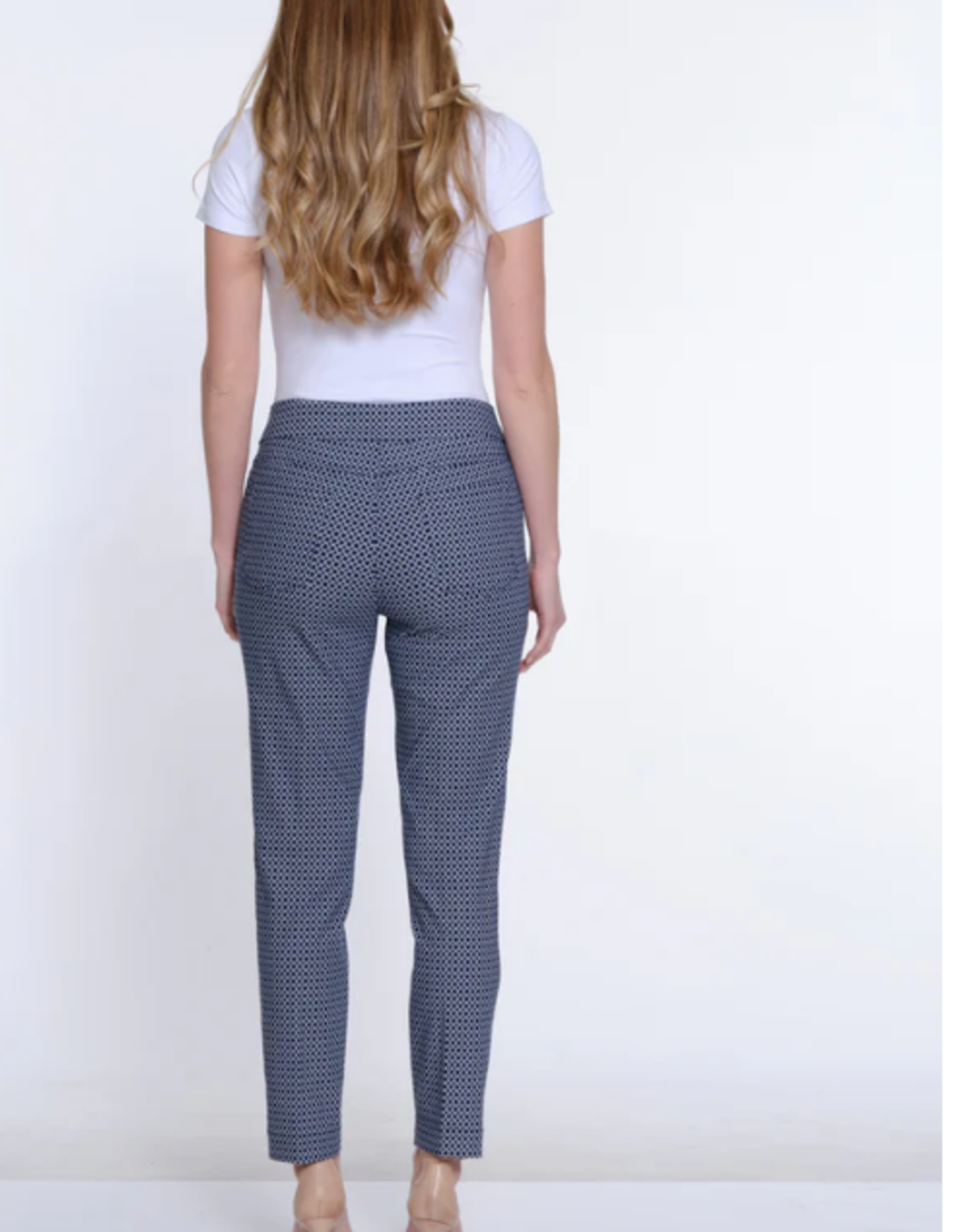 Slimsation Slimsation  Blk/Wht Print Pull On Ankle Pant CE