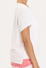 Wearables Wearables White  Boat Neck Short Sleeve Top LH