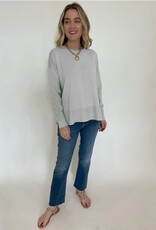 Metric Knits Metric Knits Pearl Grey Long Sleeve Sweater Top