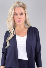 Michael Tyler Michael Tyler Navy Open Front 3/4 Sleeve  Cardigan LC