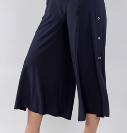 Michael Tyler Michael  Tyler Navy Capri Side Button Detail CC