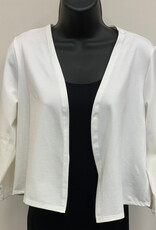 Michael Tyler Michael Tyler Off White Open Front 3/4 Sleeve  Cardigan LC