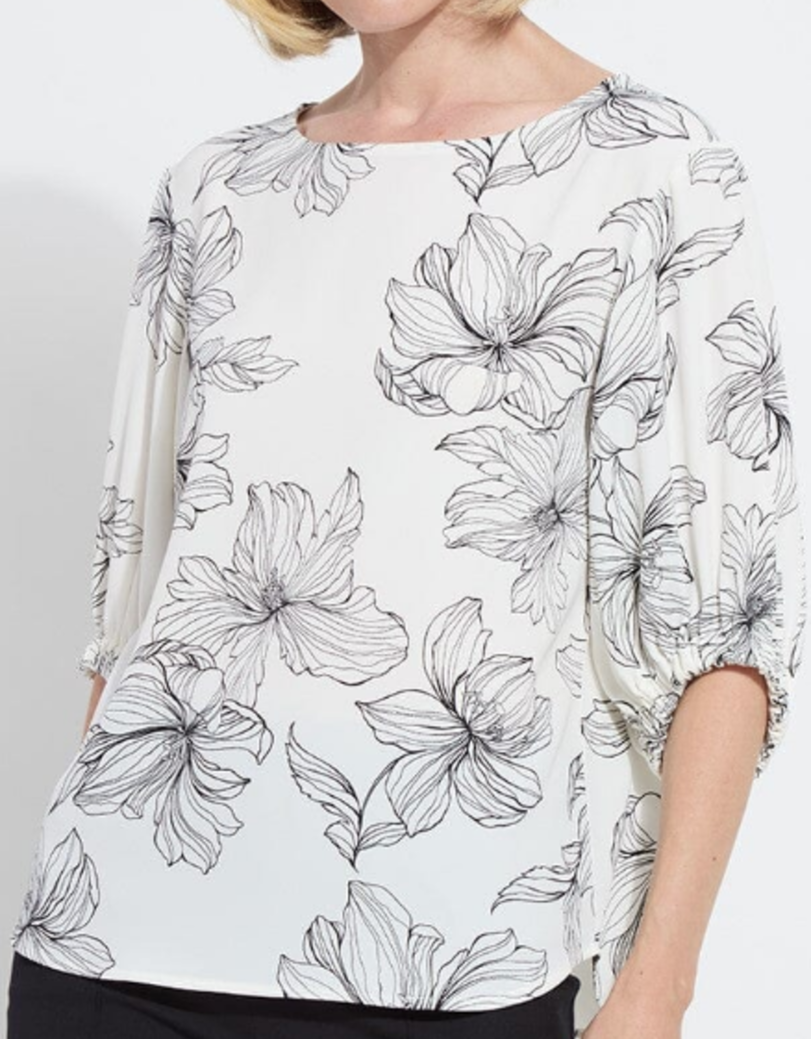 トップス muguet flower embroidery balloon tops OfflineInc667a50ef3030a0481709