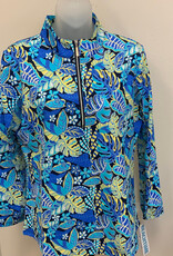 Beachtime BEACHTIME UPF 50+  Multi Print 1/4 Zip long Sleeve AC