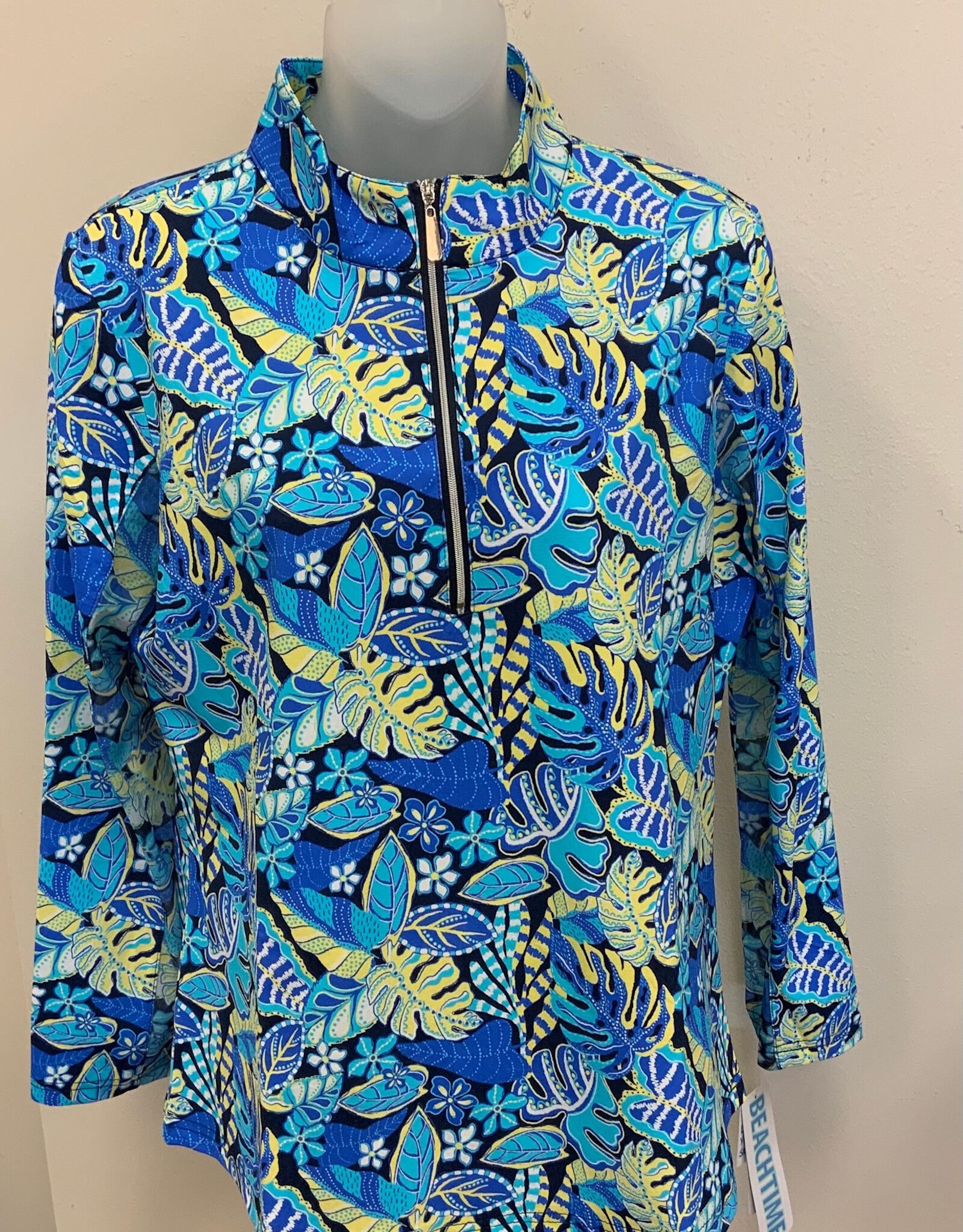 Beachtime BEACHTIME UPF 50+  Multi Print 1/4 Zip long Sleeve AC