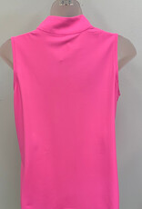 Beachtime BEACHTIME UPF 50+ SPF5211S Pink 1/4 Zip Sleeveless Top  LO