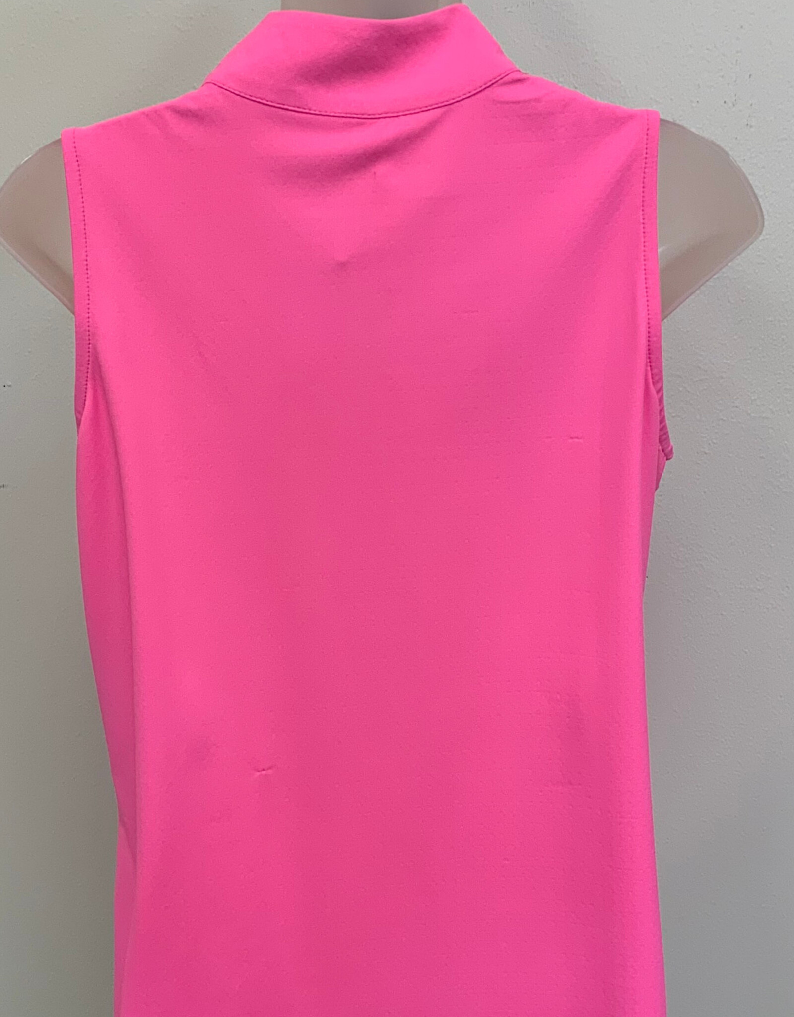 Beachtime BEACHTIME UPF 50+ SPF5211S Pink 1/4 Zip Sleeveless Top  LO