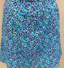 Beachtime BEACHTIME UPF 50+ SPF3197P  Blue Floral Multi Print Skort AL