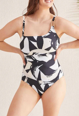 Tribal Tribal Seashell/Black One Piece Swimsuit CA