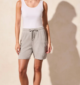 Tribal Tribal Grey Pull On Cargo Knit Short  AA