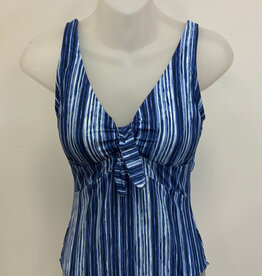Tribal Tribal Jet Blue Stripe One Piece Swimsuit CK