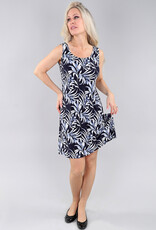 Michael Tyler Michael Tyler Nvy/Blu Sleeveless Crew Neck Tank Dress