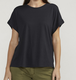 JAG Jag  Black Round Neck S/S Top