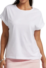 JAG Jag  White Round Neck S/S Top