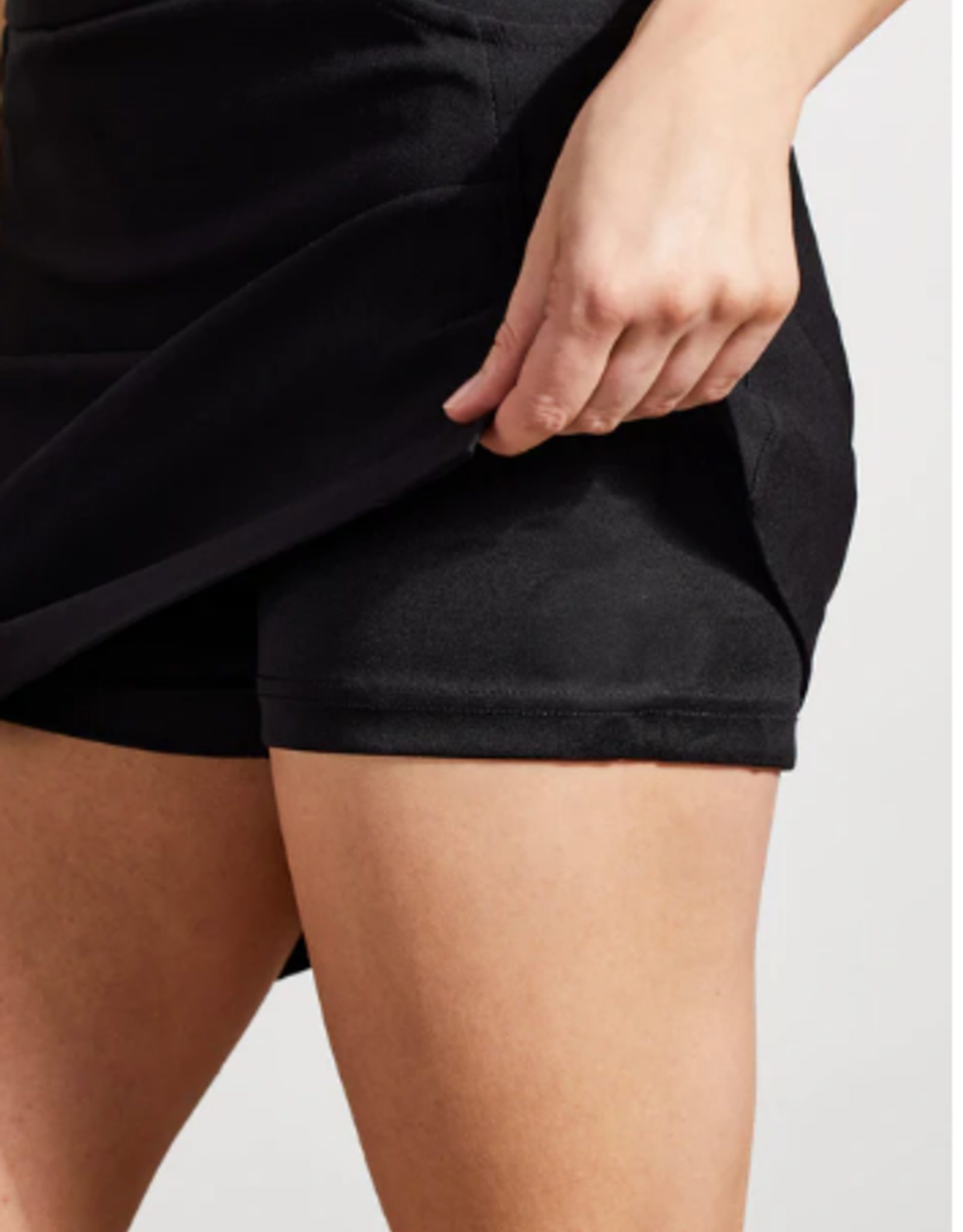 Tribal Tribal Black Pull On Skort 18" Length