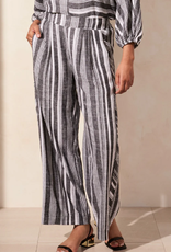 Tribal Tribal 5753O Black/White Pull On Pant Flowy Wide Leg CE