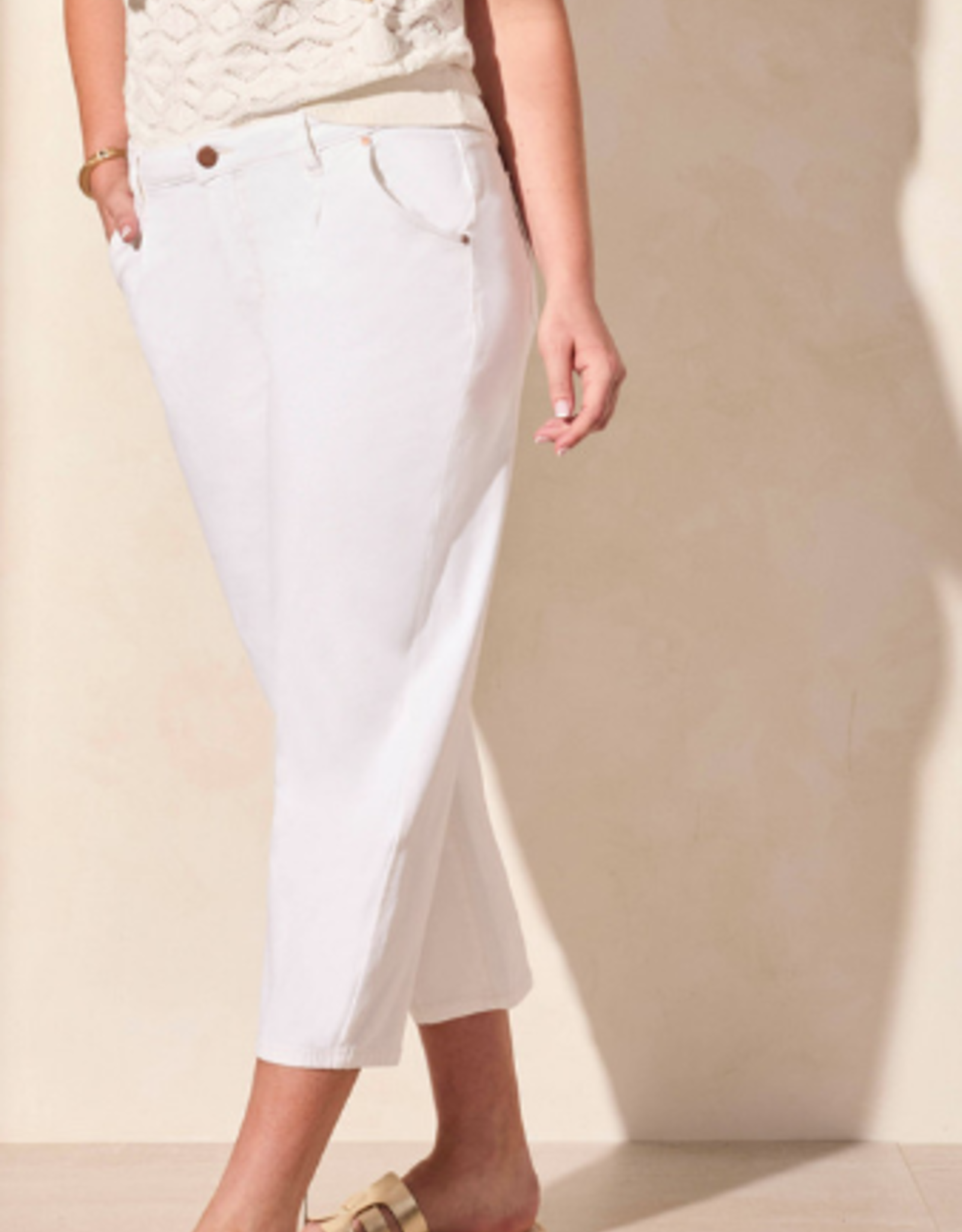 Tribal Tribal Coco Milk Audrey Girlfriend Barrel Crop Jean CK