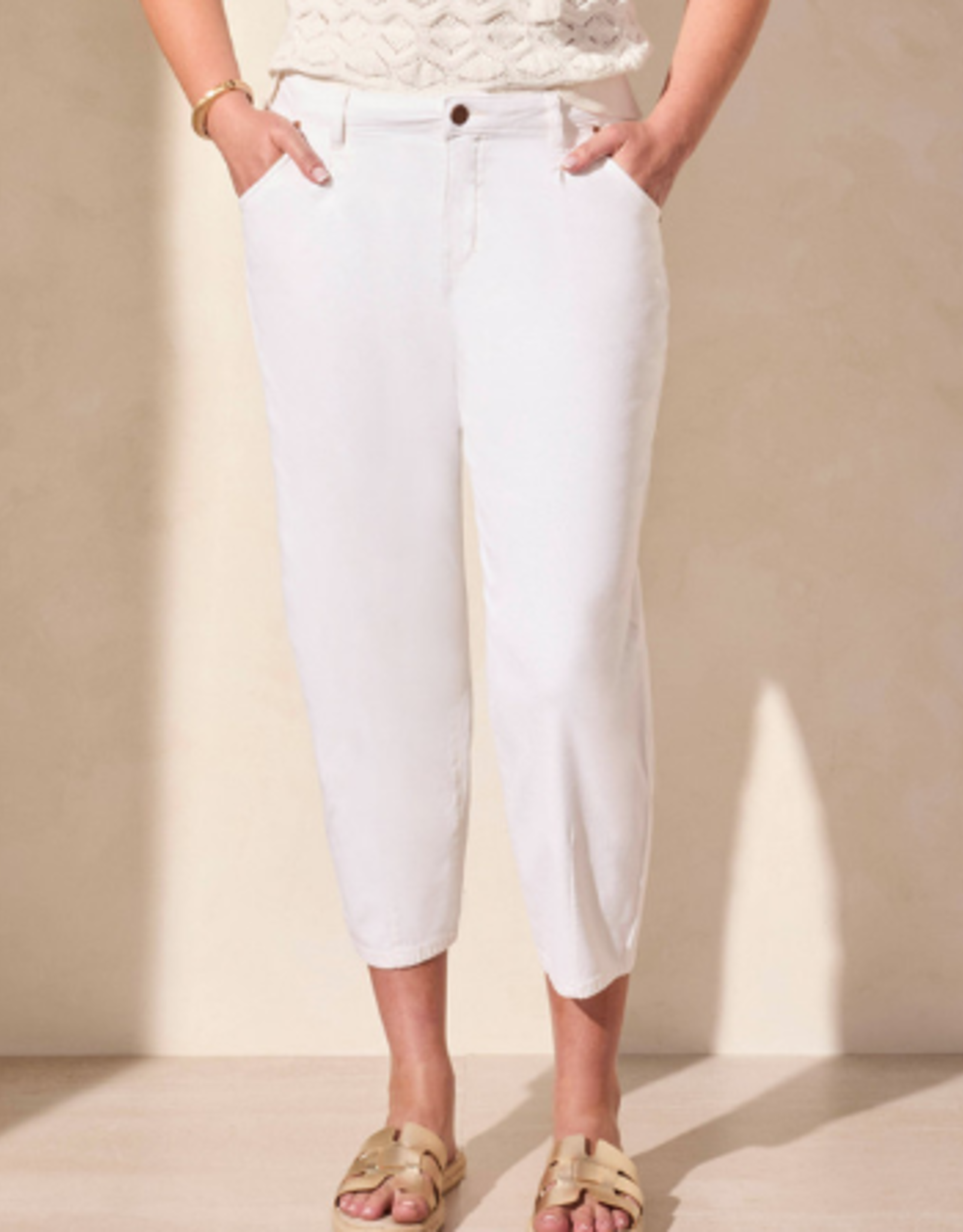 Tribal Tribal Coco Milk Audrey Girlfriend Barrel Crop Jean CK