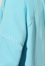 Tribal Tribal Aqua Hoody L/S Contrast Stitching Detail Top CE