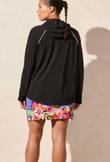 Tribal Tribal Black Hooded L/S Zip Up Jacket HE