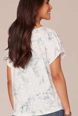 Democracy Democracy Round neck S/S Twist Knot Detail Petite Top BR