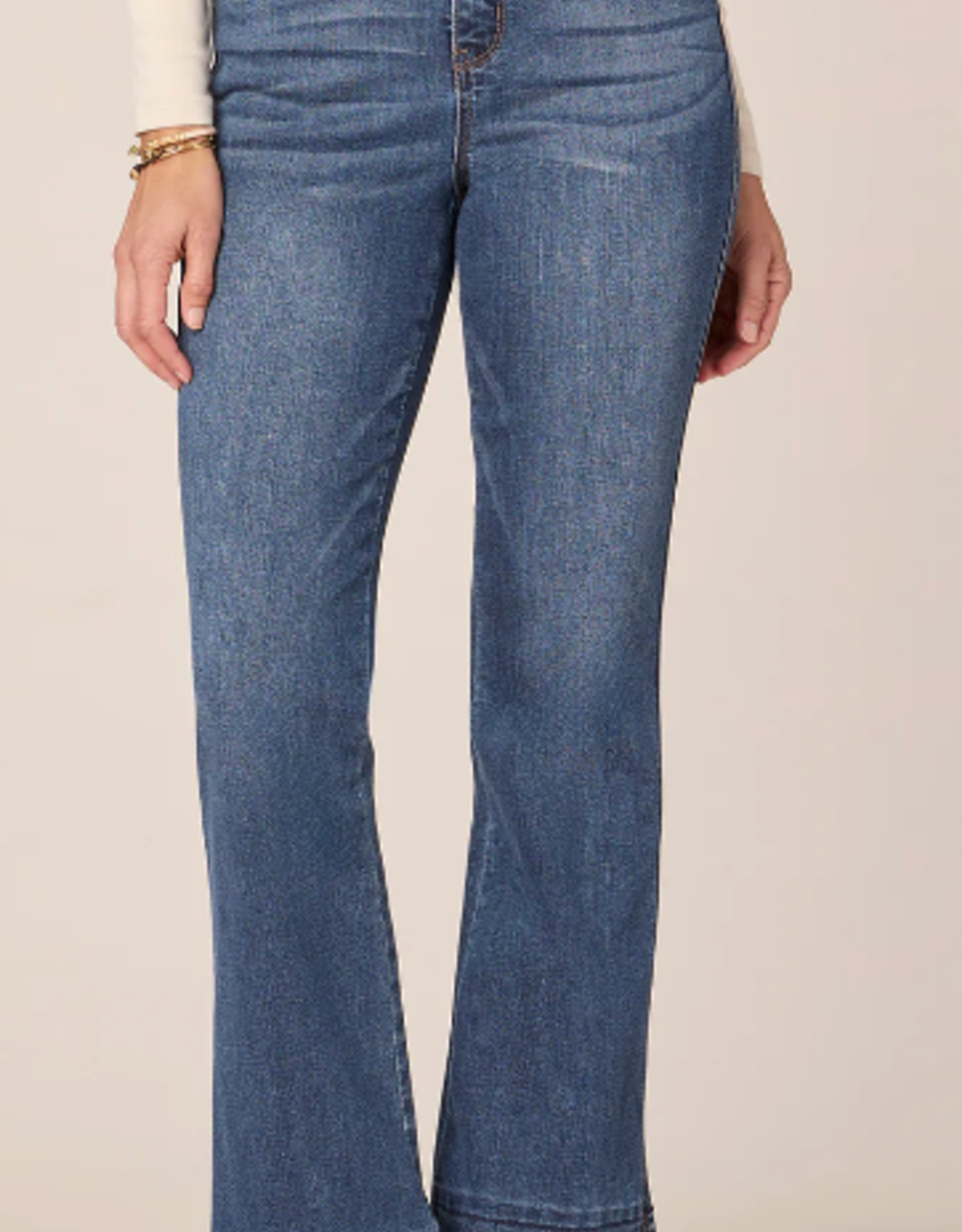 Democracy Democracy Blue High Rise Itty Bitty More Boot  Denim Pant AA
