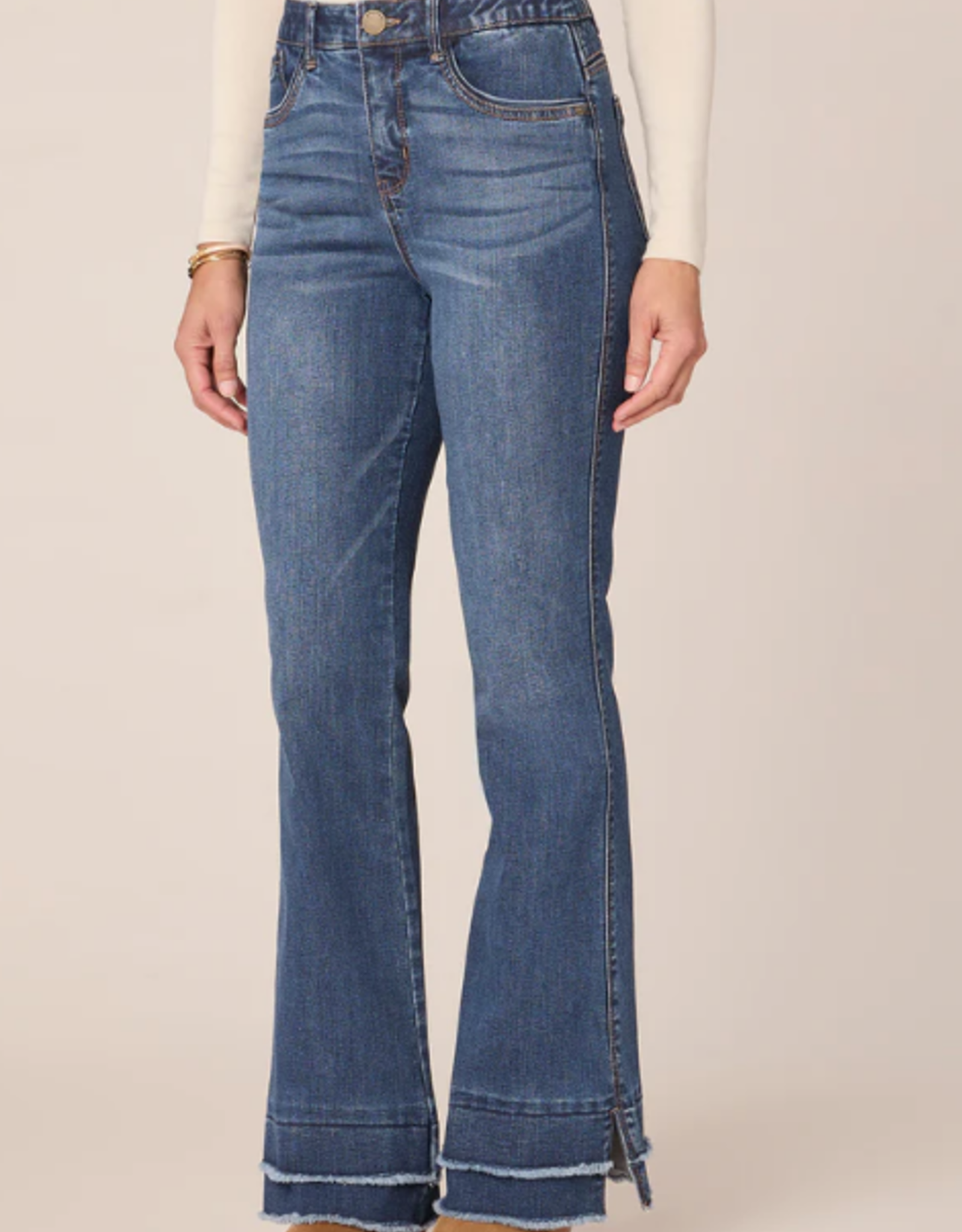 Democracy Democracy Blue High Rise Itty Bitty More Boot  Denim Pant AA