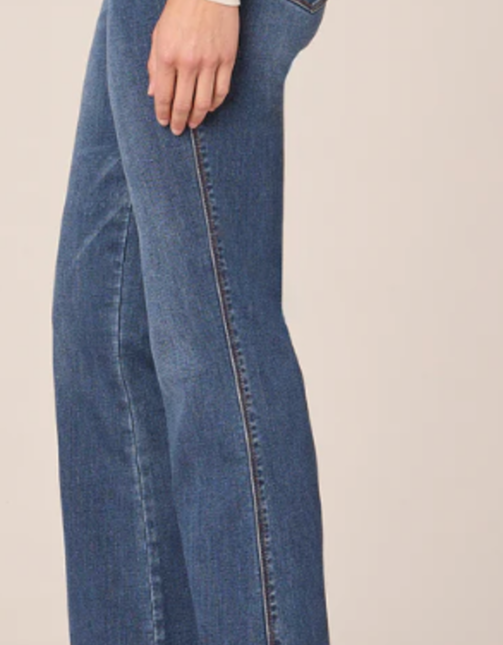 Democracy Democracy Blue High Rise Itty Bitty More Boot  Denim Pant AA