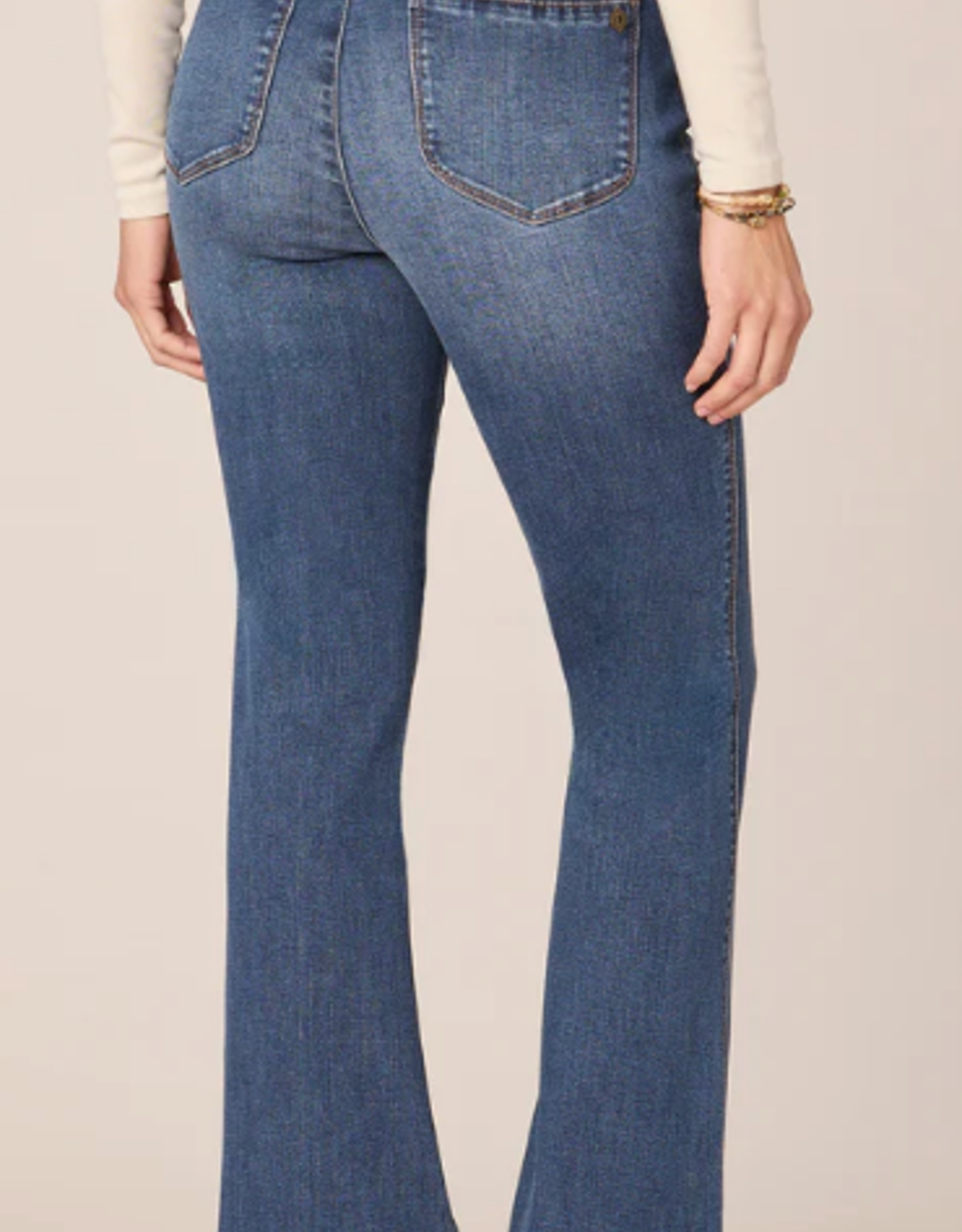 Democracy Democracy Blue High Rise Itty Bitty More Boot  Denim Pant AA