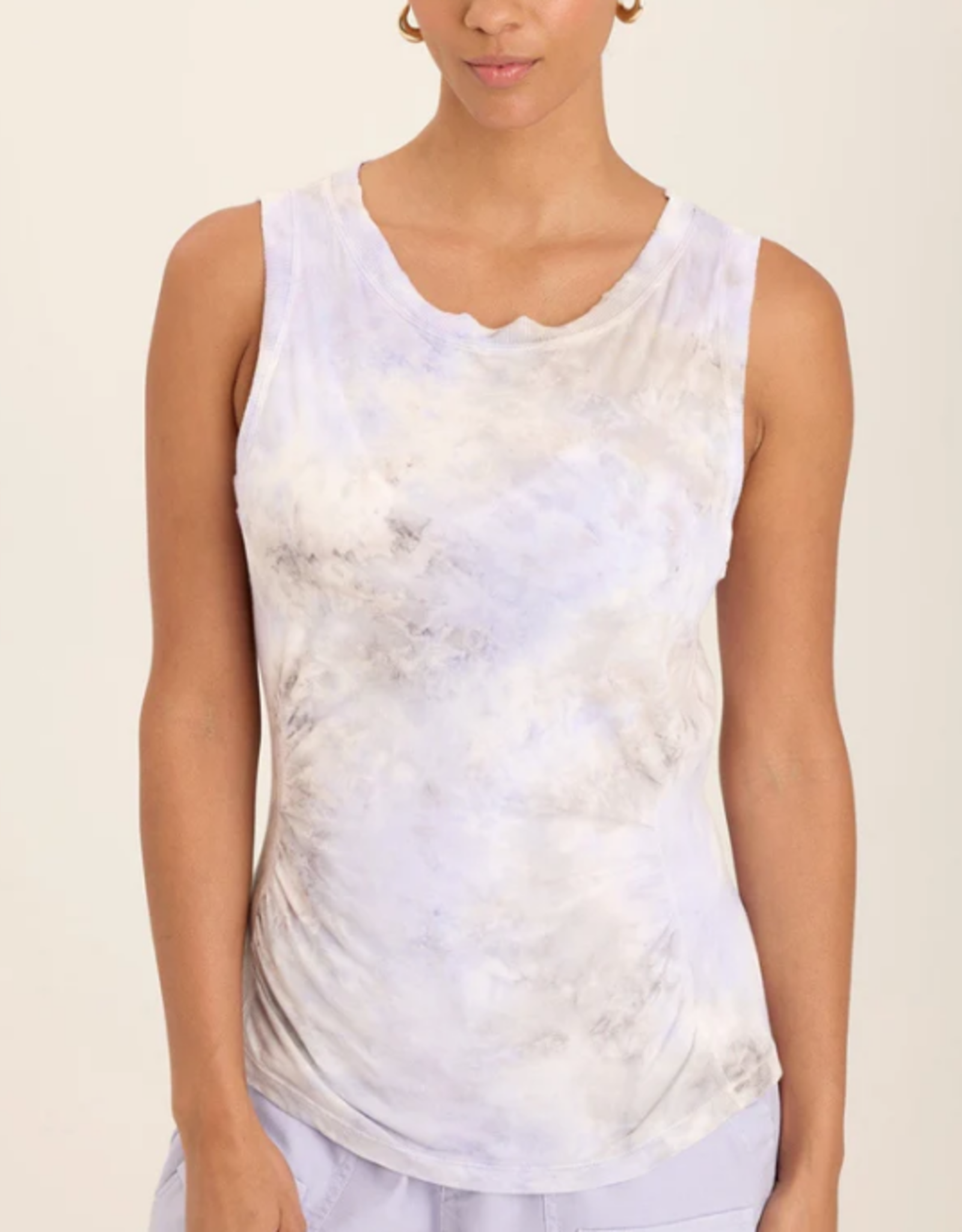Wearables Wearables Multi Color Round Neck Sleeveless Top AB