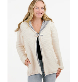 Shannon Passero Shannon Passero Cream Woven/Stripe Interior w/Pockets Cardigan