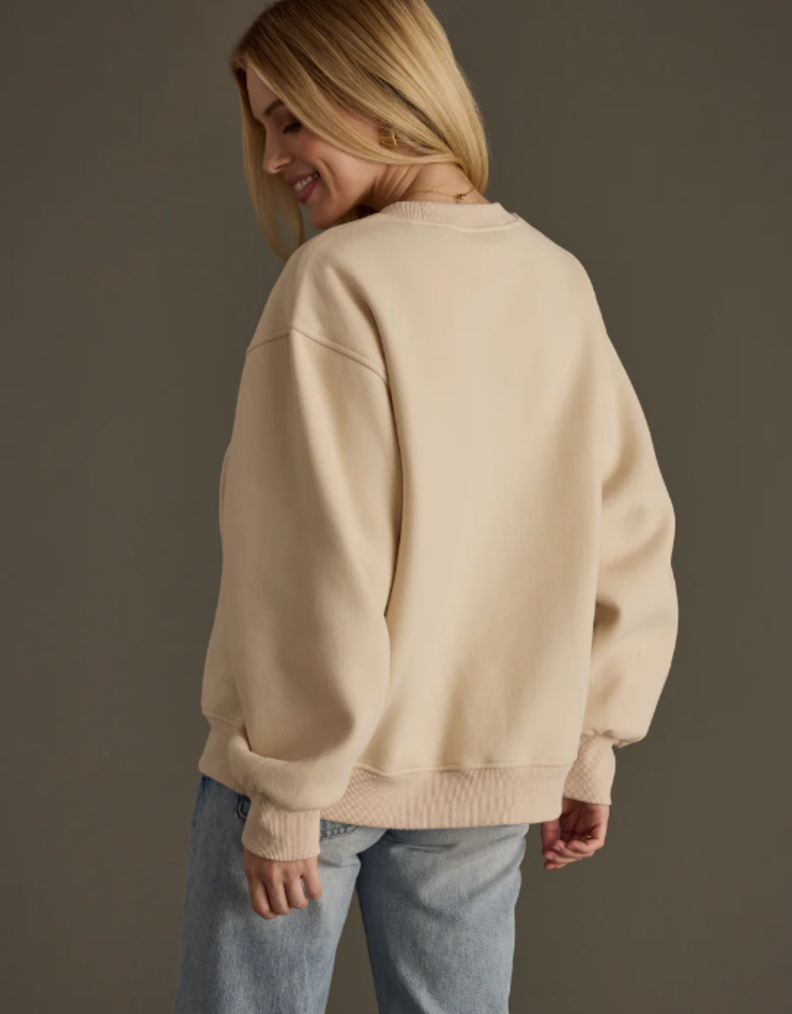 Panache Apparel Panache Apparel Beige Vintage Soul L/S Sweatshirt