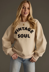 Panache Apparel Panache Apparel Beige Vintage Soul L/S Sweatshirt