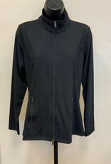 Lulu B Lulu B SPX7418S Solid Black Full-Zip Long Sleeve Jacket