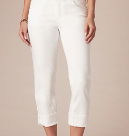 Democracy Democracy Optic White Girlfriend Cropped  Pant AA