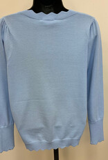 Sunday Sunday Crystal Blue L/S Crew Neck Sweater LS