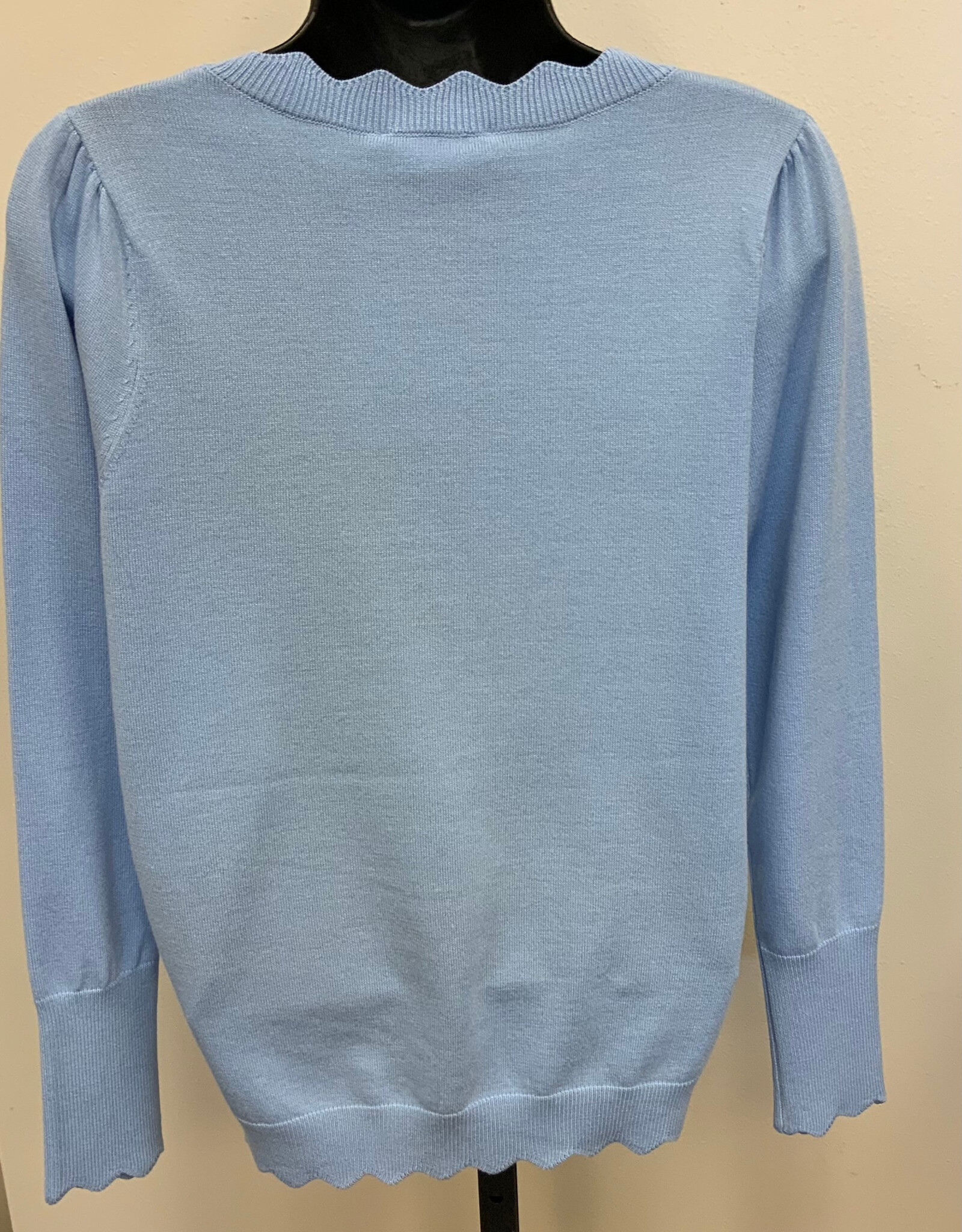 Sunday Sunday Crystal Blue L/S Crew Neck Sweater LS