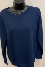 Sunday Sunday  Navy L/S Crew Neck Sweater LS