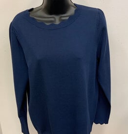 Sunday Sunday Navy L/S Crew Neck Sweater LS