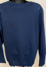 Sunday Sunday  Navy L/S Crew Neck Sweater LS