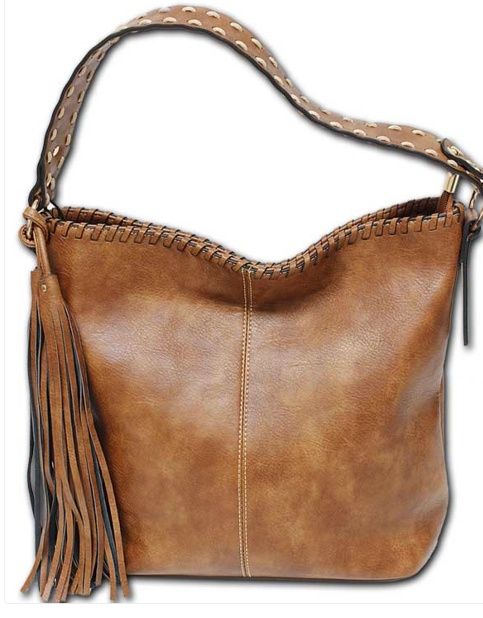 MC Handbags MC Handbag Sierra Saddle Vintage Vegan Leather Shoulder Bag LR