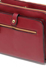 MC Handbags MC Handbags Triana  Burgandy Four Compartment Crossbody W/Credit Card Slots LH
