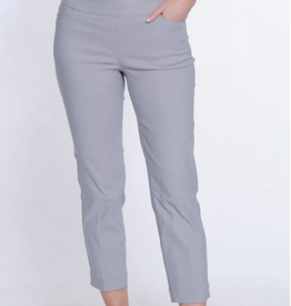 Multiples Multiples Sky Grey Pull-On Crop Pant W/Real Front & Back Pockets AC