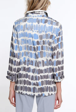 Multiples Multiples Multi Turn-Up Cuff 3/4 Sleeve Button Front Shirt AS