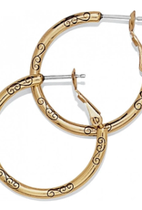 Brighton Brighton Gold Small Hoop Charm Earrings