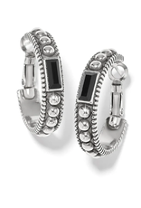 Brighton Brighton Silver Pretty Tough Gem Hoop Earrings