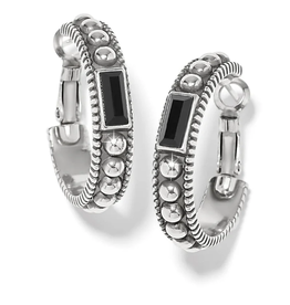 Brighton Brighton Silver Pretty Tough Gem Hoop Earrings