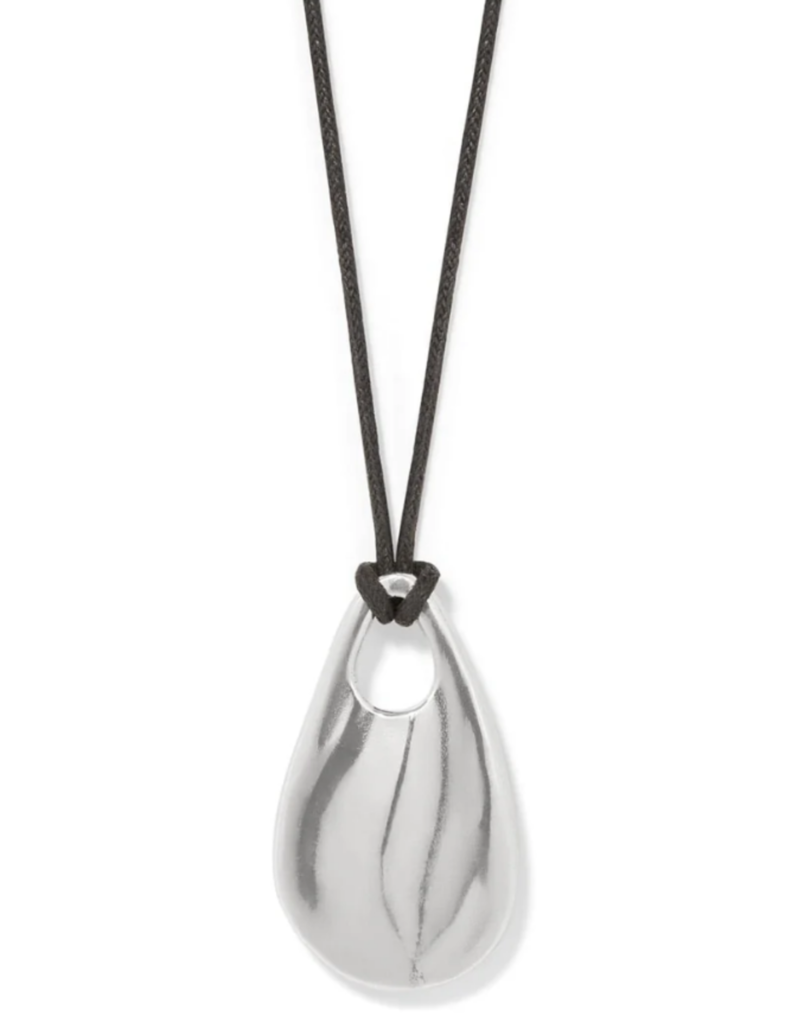 Brighton Brighton Silver Cascade Drop Cord Necklace