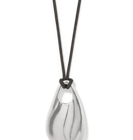 Brighton Brighton Silver Cascade Drop Cord Necklace
