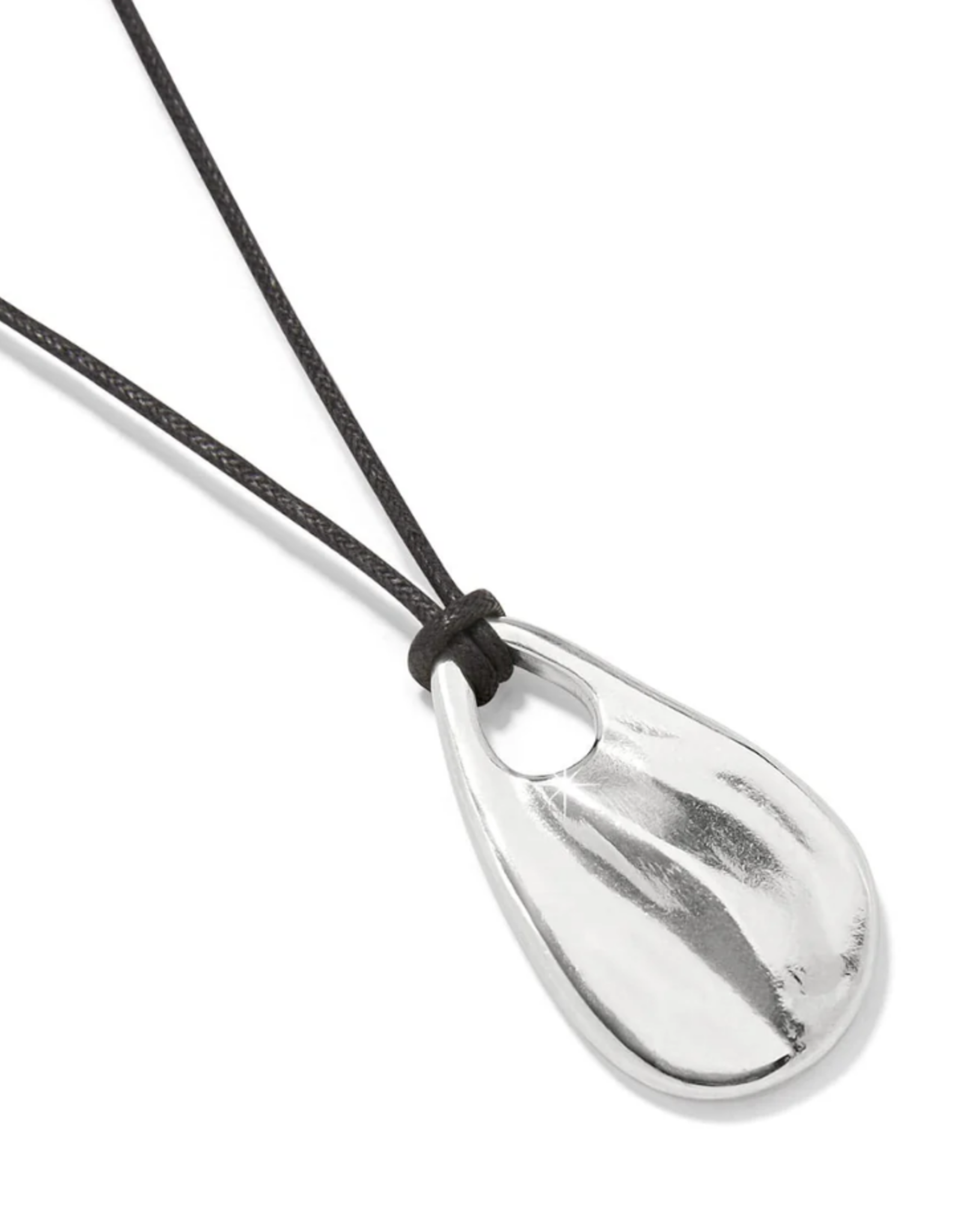 Brighton Brighton Silver Cascade Drop Cord Necklace